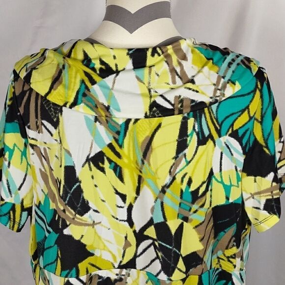 NWT Alfani Silo Palm Blouse - Picture 5 of 8